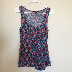 Forever 21 Floral Sleeveless Top Size S